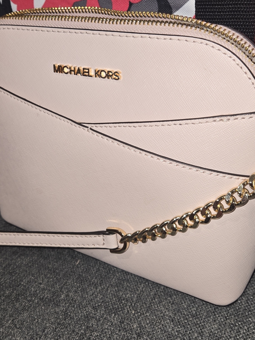 Michael Kors Blush Pink Saffiano Leather Crossbody Bag